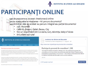 Minutele atelierelor de consultare - document de politici educationale in domeniul curriculumului