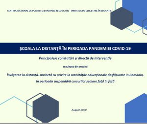 Școala la distanță în perioada pandemiei Covid-19