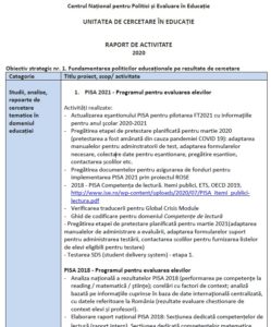 Raport de activitate UCE - 2020