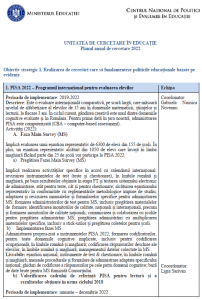 Planul anual de cercetare 2022