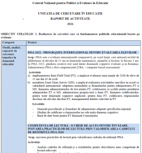 Raport de activitate UCE - 2021