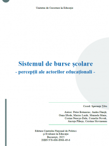 Sistemul de burse școlare - percepții ale actorilor educaționali