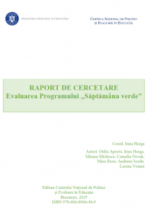 Raport de cercetare - Evaluarea programului „Săptămâna verde”