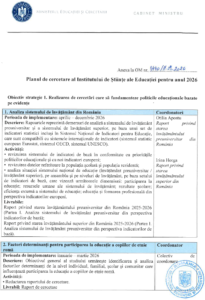 Planul anual de cercetare 2026